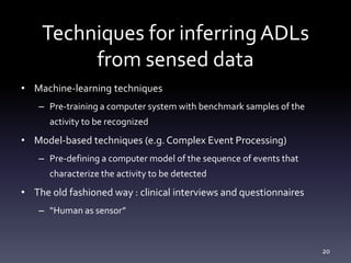 Machine Sensor Adl Personalizing medical treatments based on ambient information: towards ...
