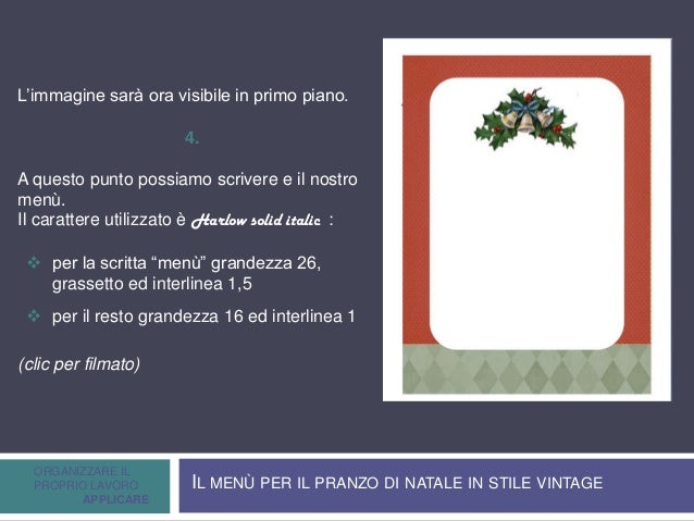 Personalizzare Un Template Di Word Il Menu Per Il Pranzo Di Natale