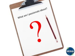 ? What am I passionate about? 