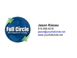 Jason Kiesau 515.559.4216 [email_address] www.yourfullcircle.net 