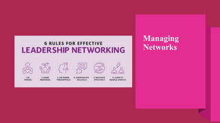 Managing
Networks
 