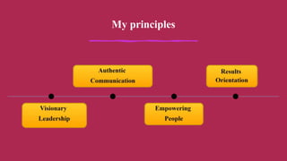 My principles
 