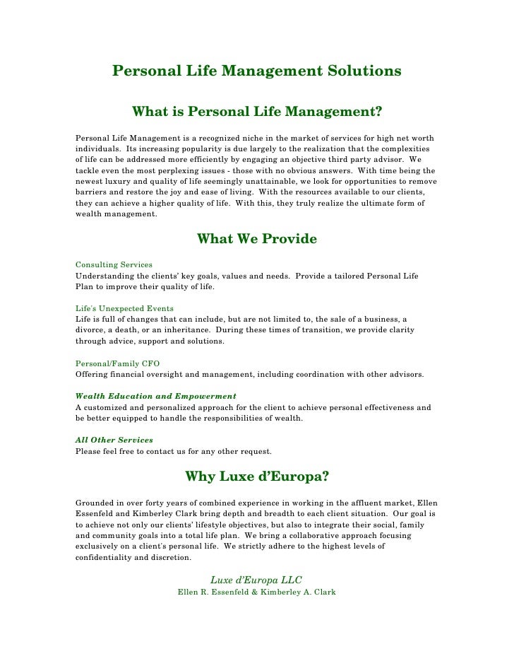 Personal Life Solutions2009