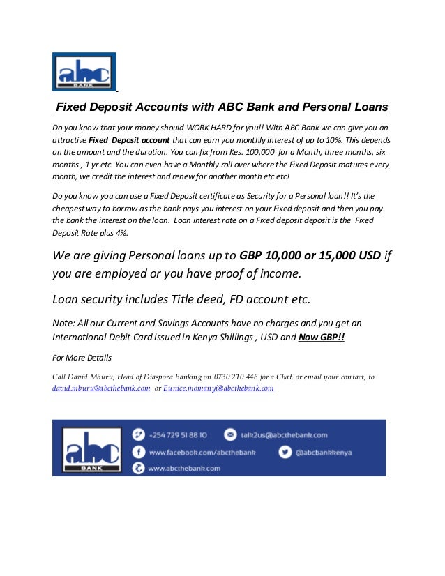 ABC Bank Personal Loans