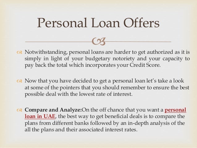 Best Offers on Personal Loan in Uae