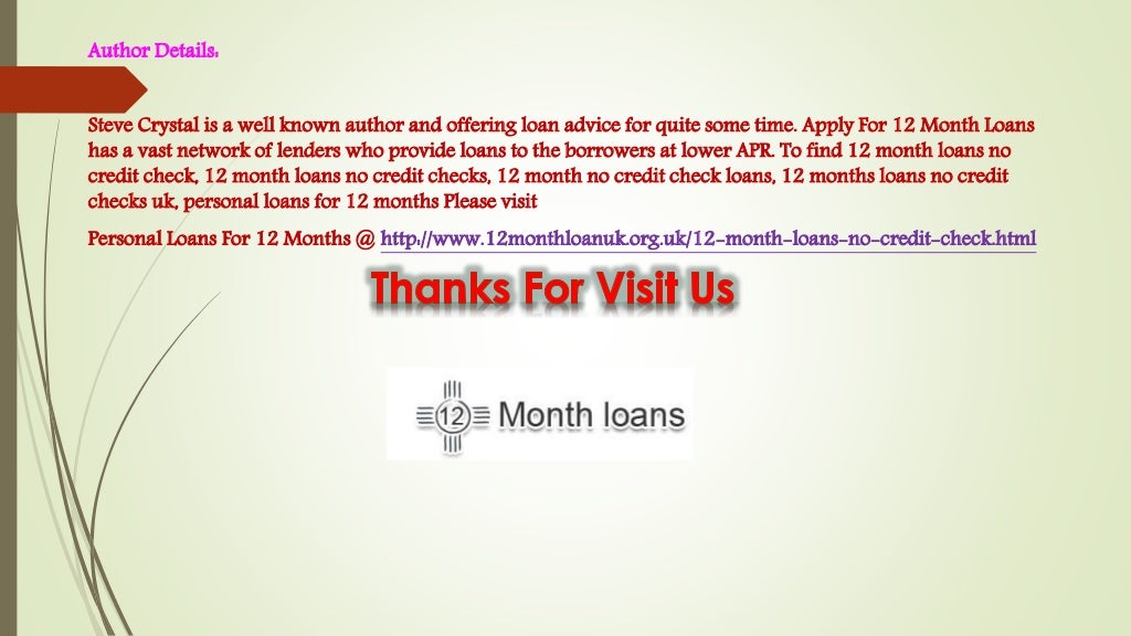 Personal Loans For 12 Months - 12monthloanuk.org.uk