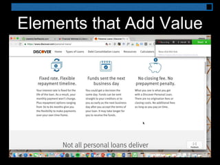 Elements that Add Value
 