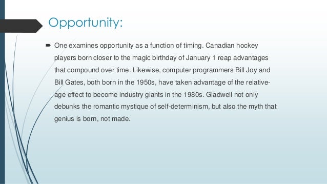 Outliers Book Summary