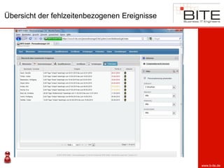 Übersicht der fehlzeitenbezogenen Ereignisse




                                               www.b-ite.de
 
