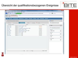 Übersicht der qualifikationsbezogenen Ereignisse




                                                   www.b-ite.de
 