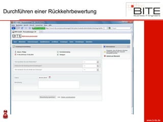 Durchführen einer Rückkehrbewertung




                                      www.b-ite.de
 