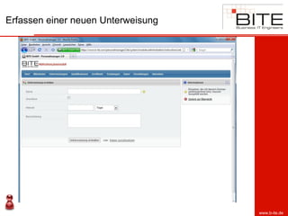 Erfassen einer neuen Unterweisung




                                    www.b-ite.de
 