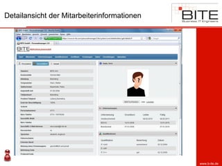 Detailansicht der Mitarbeiterinformationen




                                             www.b-ite.de
 