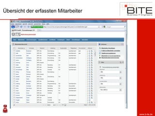 Übersicht der erfassten Mitarbeiter




                                      www.b-ite.de
 