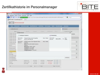 Zertifikathistorie im Personalmanager




                                        www.b-ite.de
 