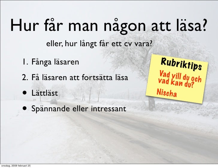 Vad Ska Ingå I Ett Cv