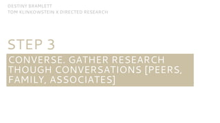 Personal methodology