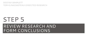 Personal methodology