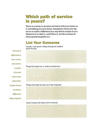 Personal Mission Statement Workbook 