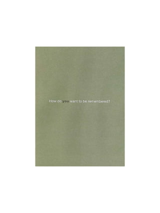 Personal Mission Statement Workbook 