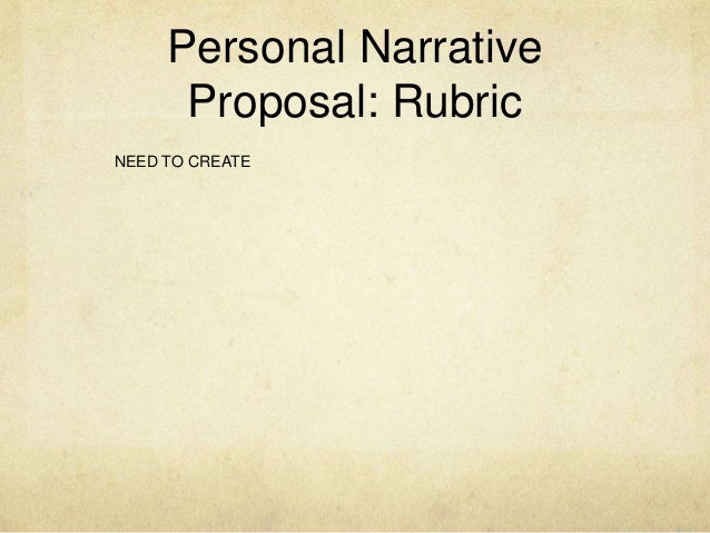 Personal narrative essay assignment