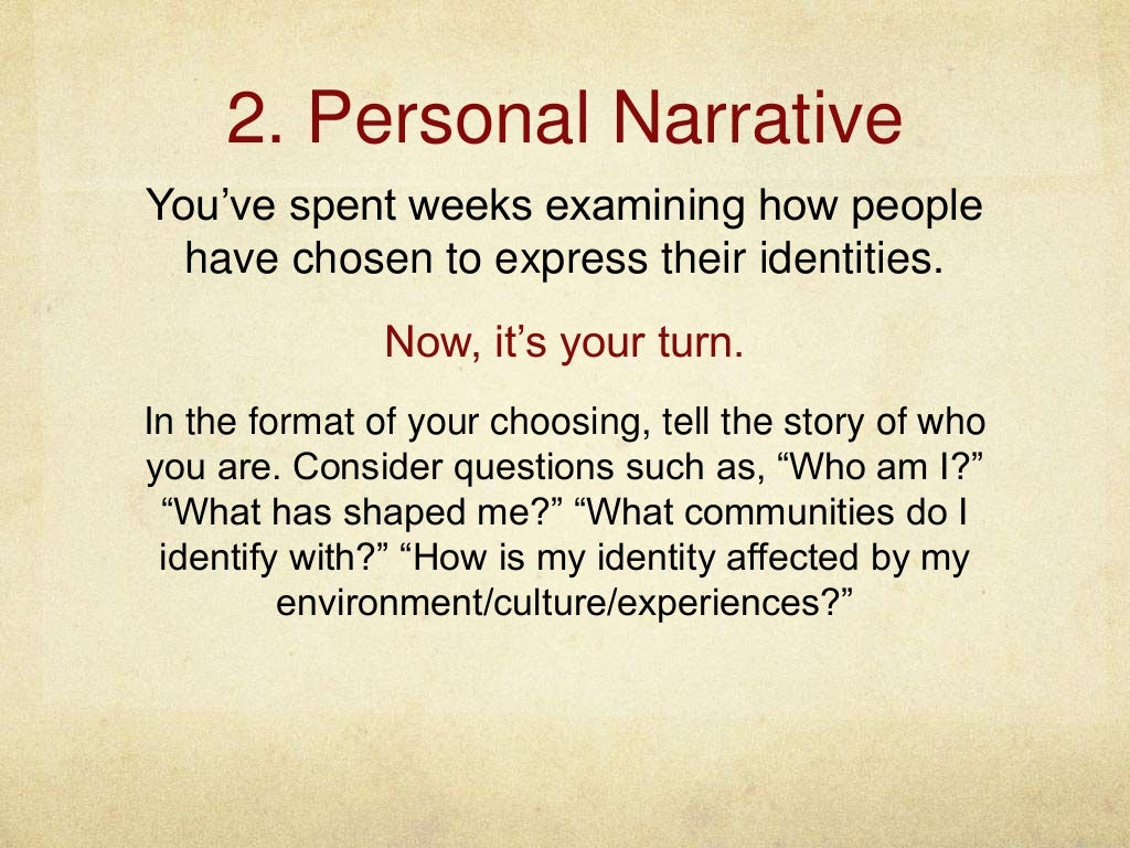 Personal narrative topics image