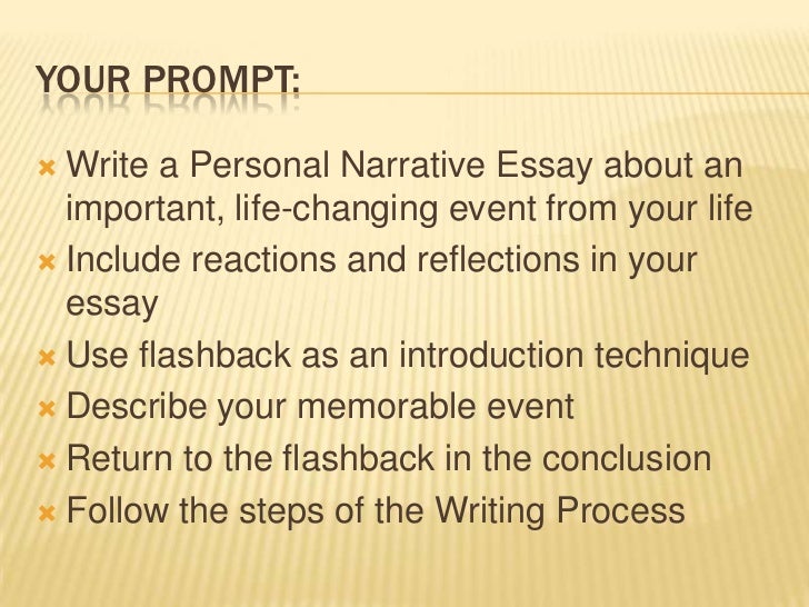 personal narrative essay ppt