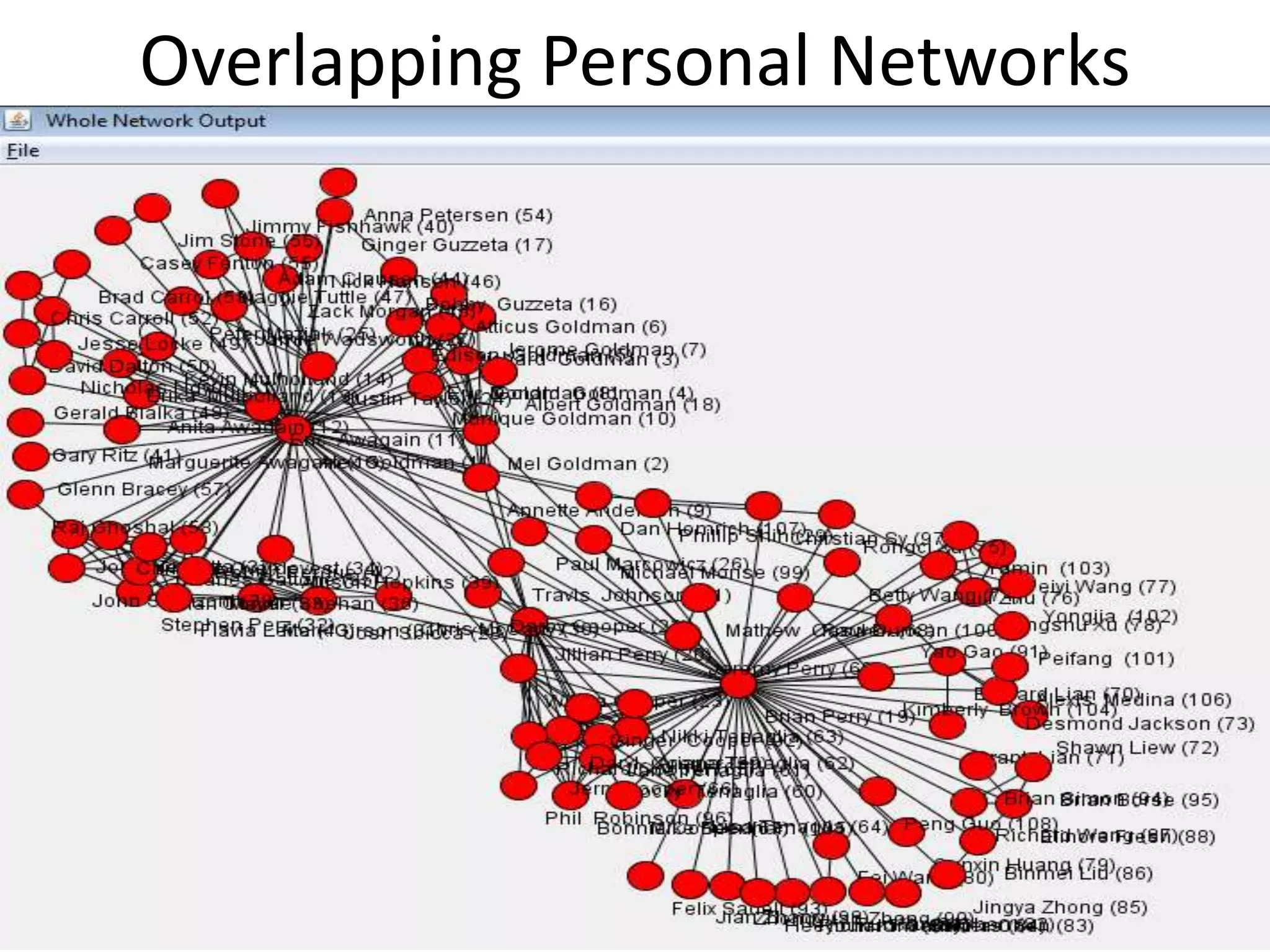Overlapping Personal Networks
 