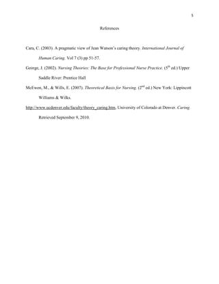 Personal philosophy of nursing