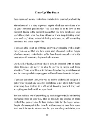 Personal productivity | PDF