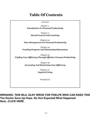 Personal productivity | PDF