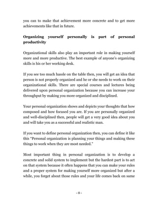 Personal productivity | PDF