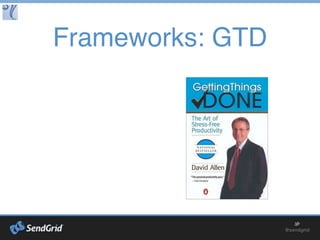 Techniques: Zone
Hideouts
Schedule appointments with yourself
Noise canceling headphones + music
Signage
The “Hacker Brow”
Growl and/or grunt
Not this zone!
 