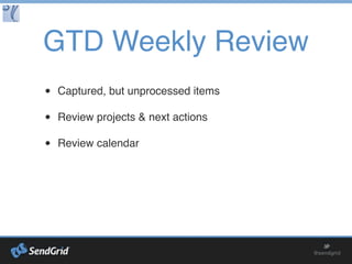 Tools: Readers
Instapaper / Readit Later / Pocket
defer your reading, ofﬂine
Kindle / iBooks / GoodReader
/ Audible / Downcast
read or listen on the go
 