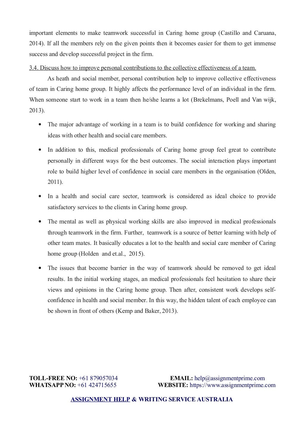 Personal development assignment examples image