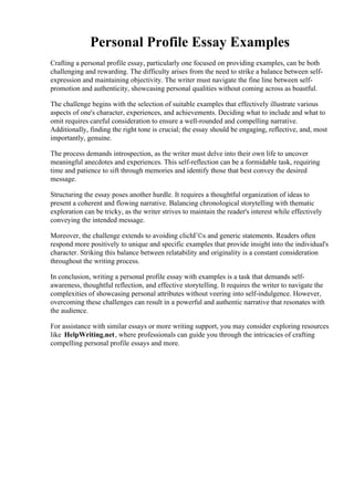 Personal Profile Essay Examples.pdf