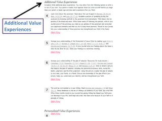 Additional Value 
Experiences 
 