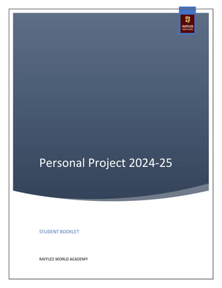 personal projectbooklet for myp5 student | PDF