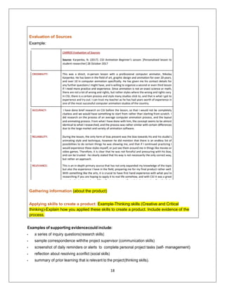 Myp Personal Project Guide.pdf personal projectbooklet for myp5 student | PDF