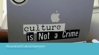 Personal and Cultural Expression 
https://www.flickr.com/photos/candiedwomanire/ 
 