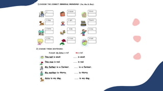 Personal Pronouns and Verb to be - A1 level | PDF