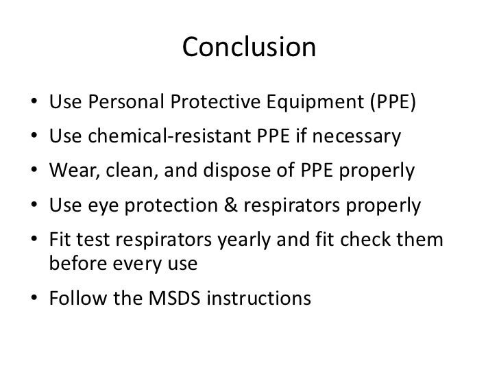 Personal protective equipment