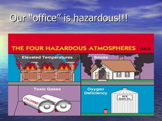 Our “office” is hazardous!!!
 