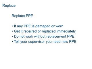 Personal Protective Equipment slides.pptxx | PPTX