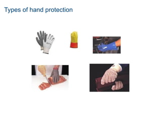 Types of hand protection
 