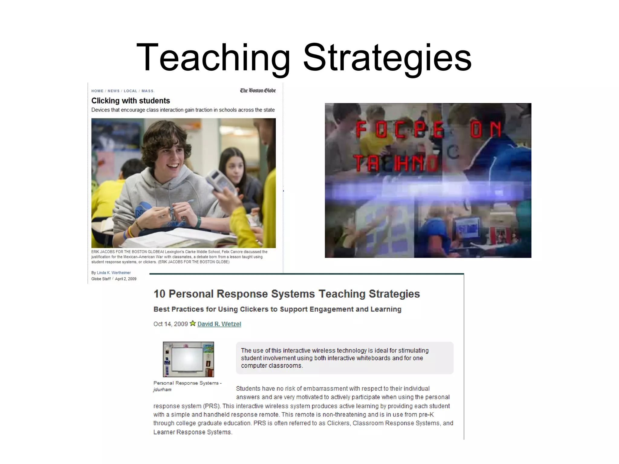 Teaching Strategies