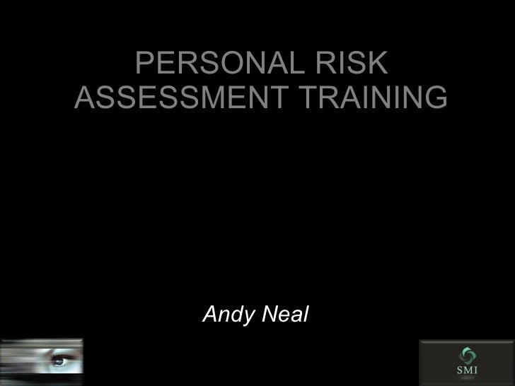 personal risk assessment training 1 day programme generic
