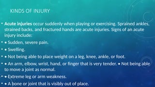 Less Serious Physical Injuries Examples PERSONAL SAFETY PROTOCOLS DURING MODERATE TO VIGOROUS PHYSICAL.pptx