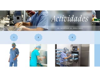 Actividades
AL IN GRESA R AL ÁREA GRIS
3
2
1
 