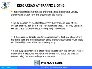 Personal Security In High Risk Areas | PPT